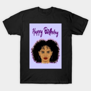 Afro birthday card T-Shirt